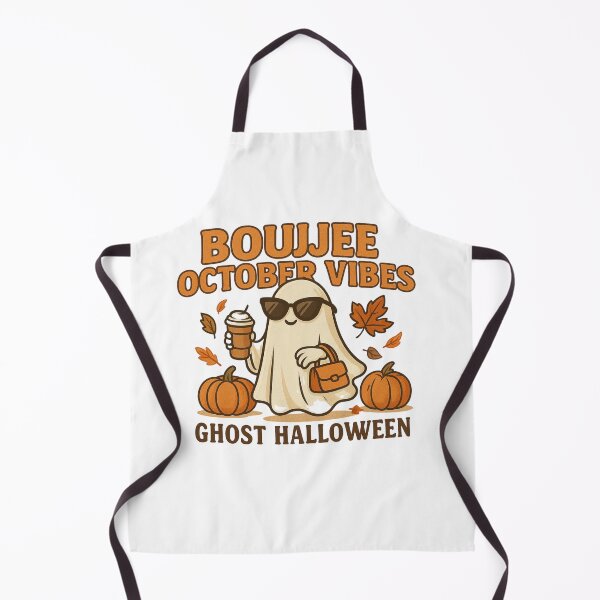 Item preview, Boujee October Vibes – Cute Ghost Halloween Design for Fall Lovers designed and sold by SlomianyPisarz.