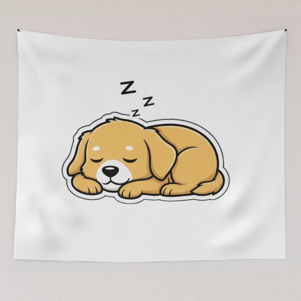 Item preview, Sleeping Golden Puppy Dreaming Peacefully designed and sold by CRlife.