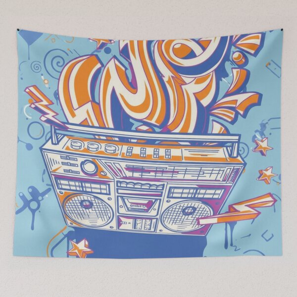 Item preview, Graffiti Boombox Street Art designed and sold by anandsiva2703.