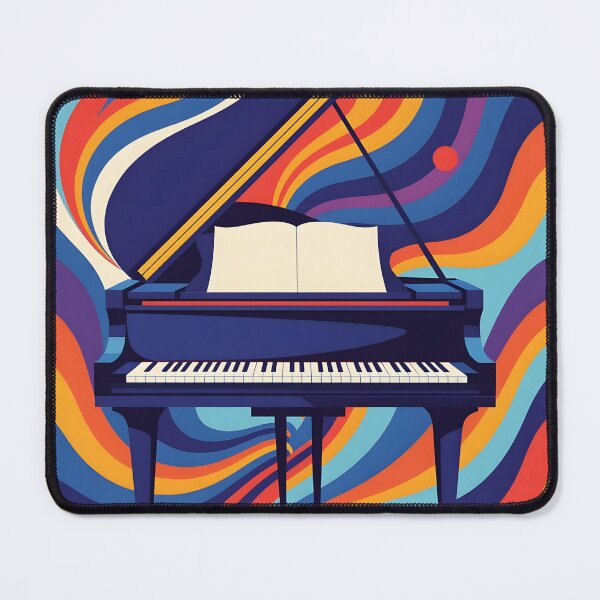 Item preview, Melodic Waves – Soft Abstract Piano Art designed and sold by EmeraldMusic.