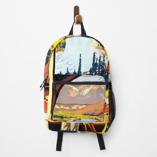 Item preview, Vintage Art Deco Travel Poster | Canadian Pacific Railway Banff 1936 | Canadian Rockies Wall Art & Home Decor designed and sold by artofuniverse.