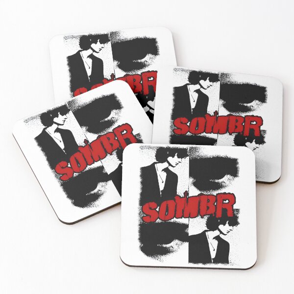 Item preview, Sombr Singer Grunge Poster | Black & Red Indie Aesthetic Art Print designed and sold by solonwmith6.