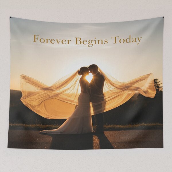 Item preview, Eternal Love Under Golden Veil designed and sold by PrintBreeze.