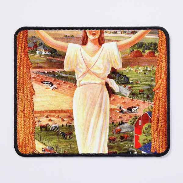Item preview, Canada West Immigration Poster | Vibrant Historical Art | Early 20th Century | Allegorical Woman & Wheat | Farm Prosperity designed and sold by artofuniverse.
