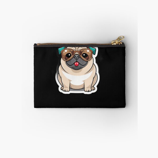 Item preview, Cool Pug Sunglasses Sticker Brings Smirks designed and sold by uoncdru.