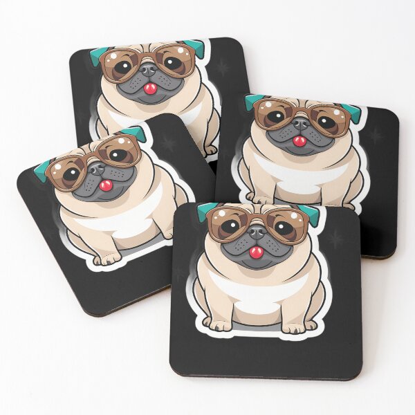 Item preview, Cool Pug Sunglasses Sticker Brings Smirks designed and sold by uoncdru.