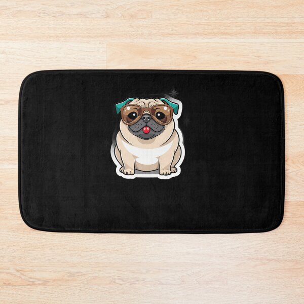 Item preview, Cool Pug Sunglasses Sticker Brings Smirks designed and sold by uoncdru.
