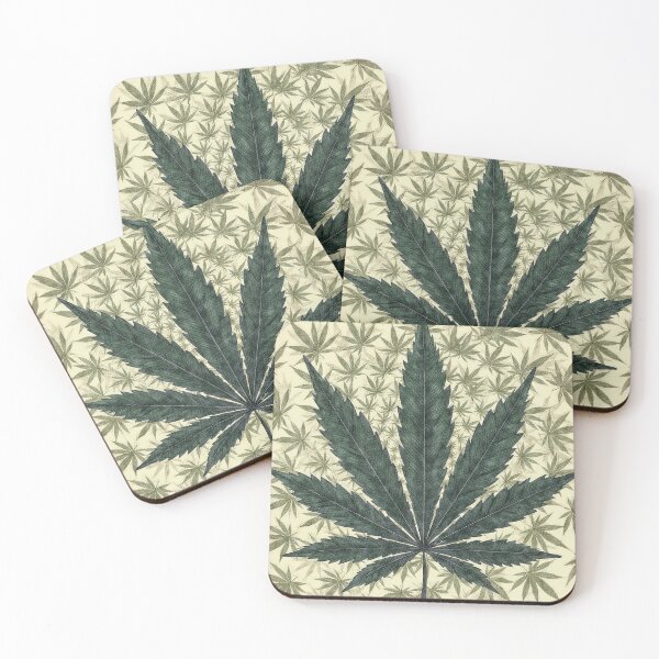 Item preview, Dark Green Cannabis Leaf  designed and sold by Hen-C-Art.