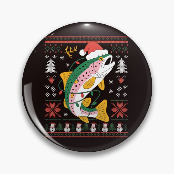 Item preview, Rainbow Trout Fish Lover Santa Ugly Rainbow Trout Christmas designed and sold by JonBarnes22.