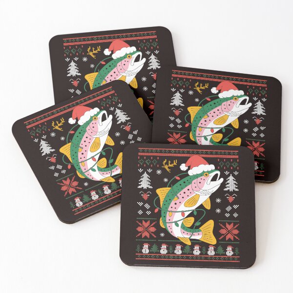 Item preview, Rainbow Trout Fish Lover Santa Ugly Rainbow Trout Christmas designed and sold by JonBarnes22.