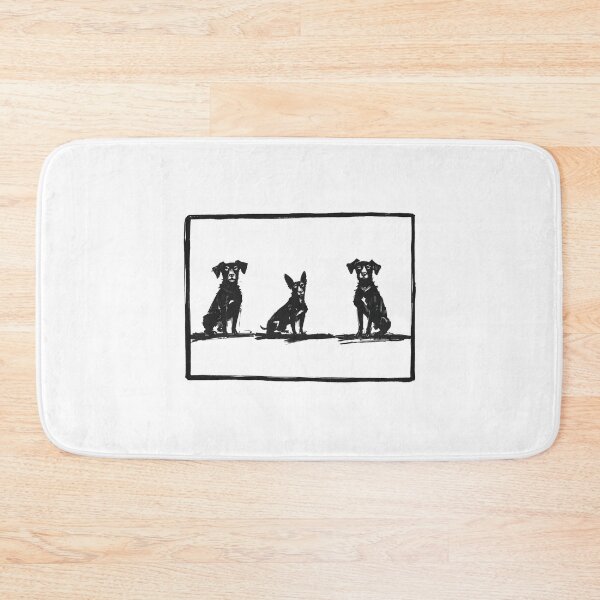 Item preview, Three Sitting Dogs Line Art designed and sold by dreampik.