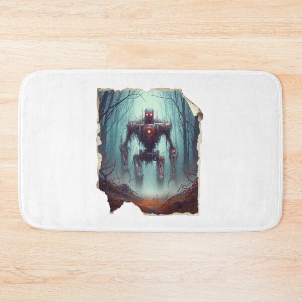 Item preview, Old rusty robot walks through the forest designed and sold by MadinaFatt.