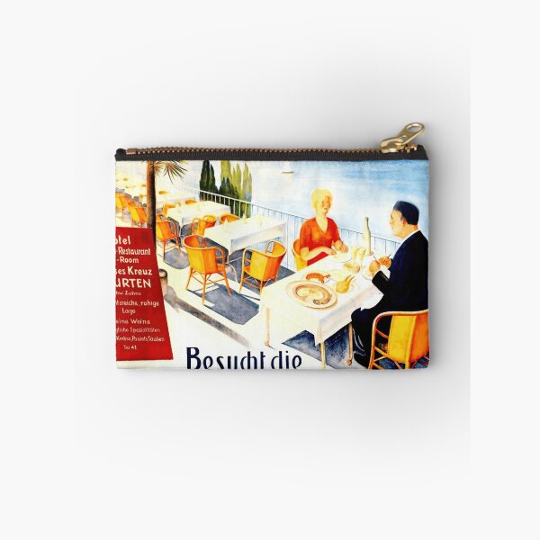 Item preview, Vintage Travel Poster | Art Deco Style Kreuz-Terrasse Murten | Swiss Scenic View | Early 20th Century Design & Art designed and sold by artofuniverse.