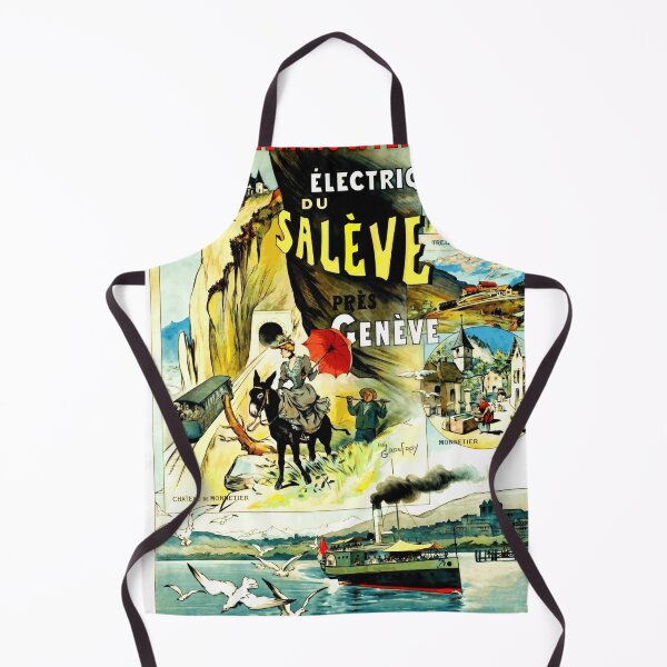 Item preview, Vintage Art Nouveau Poster | Chemins de Fer Électriques du Salève | Mont Salève Railway | Geneva Travel Art & Decor designed and sold by artofuniverse.
