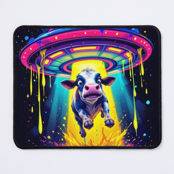 Item preview, Cosmic Cases Whimsical Cow Being Abducted By Aliens designed and sold by WHITE FLAME PRINTS.