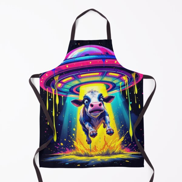 Item preview, Cosmic Cases Whimsical Cow Being Abducted By Aliens designed and sold by WHITE FLAME PRINTS.