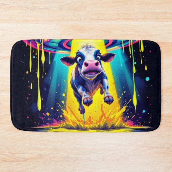 Item preview, Cosmic Cases Whimsical Cow Being Abducted By Aliens designed and sold by WHITE FLAME PRINTS.