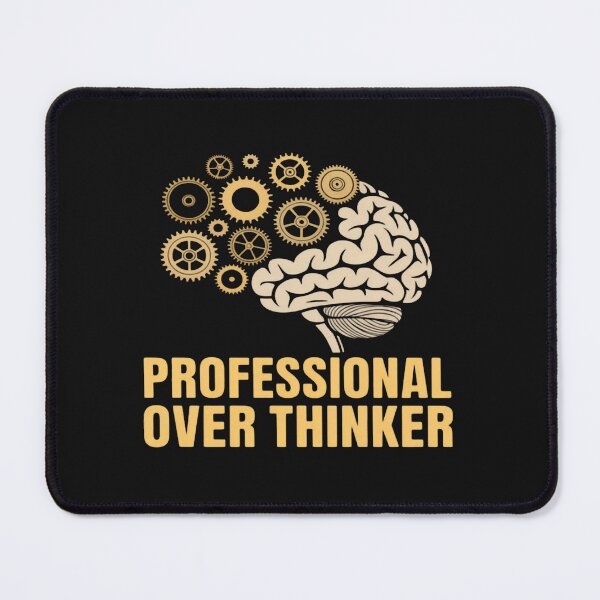 Item preview, Professional Overthinker Funny Brain and Gears designed and sold by CraftyCuttable.