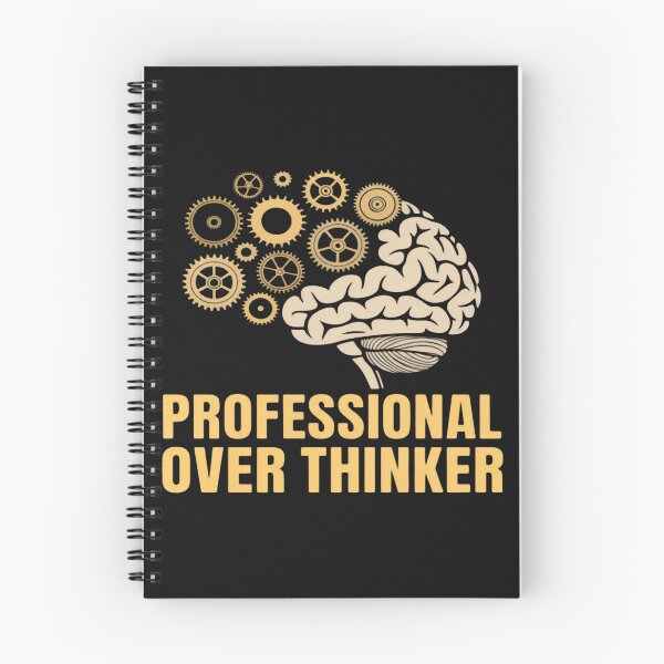 Item preview, Professional Overthinker Funny Brain and Gears  designed and sold by CraftyCuttable.
