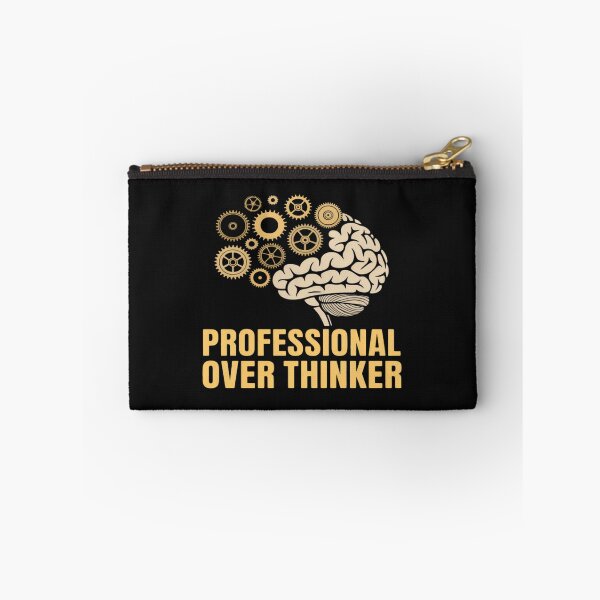 Item preview, Professional Overthinker Funny Brain and Gears  designed and sold by CraftyCuttable.