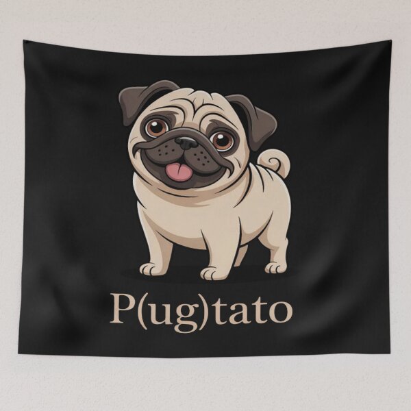 Item preview, Pugtato Pug Potato Dog Lover  designed and sold by CraftyCuttable.