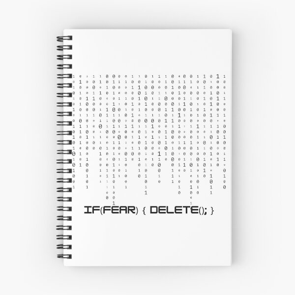 Item preview, IF(FEAR) { DELETE(); } – Matrix Code Minimalist Design designed and sold by Paperpoison.