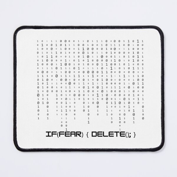 Item preview, IF(FEAR) { DELETE(); } – Matrix Code Minimalist Design designed and sold by Paperpoison.