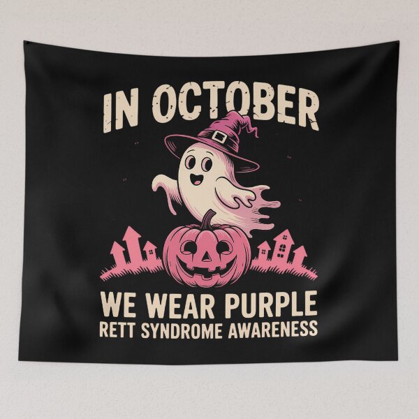 Item preview, Rett Syndrome Awareness In October We Wear Purple Halloween designed and sold by JulienAureo.