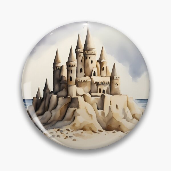 Item preview, Sand Castle on Beach designed and sold by CalmnessbyChoice.