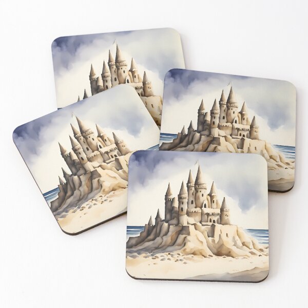 Item preview, Sand Castle on Beach designed and sold by CalmnessbyChoice.