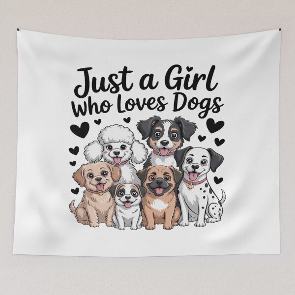 Item preview, Puppy Dog Lover Just a girl who loves Dogs designed and sold by CraftyCuttable.