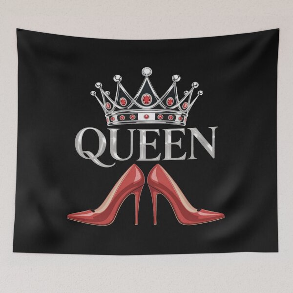 Item preview, Queen stiletto high heel pumps designed and sold by CraftyCuttable.
