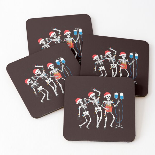 Item preview, RN Nurse Dancing Skeleton Santa Hat Funny Nurse Christmas designed and sold by JulienAureo.