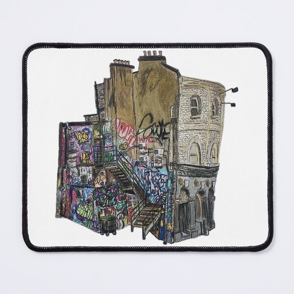 Item preview, Hand drawn graffiti building designed and sold by Lena Draws.