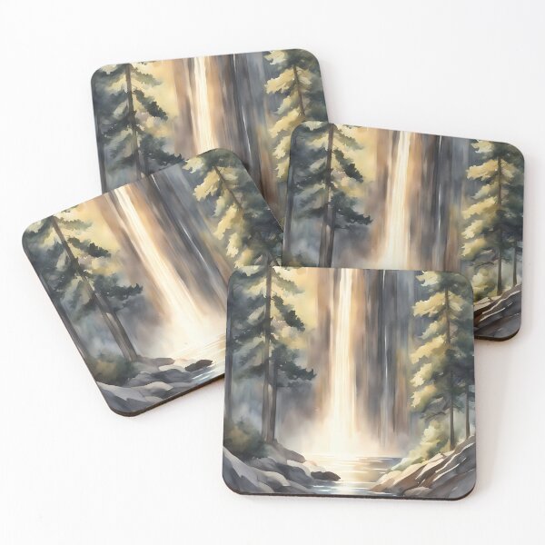 Item preview, Large Waterfall in Forest designed and sold by CalmnessbyChoice.