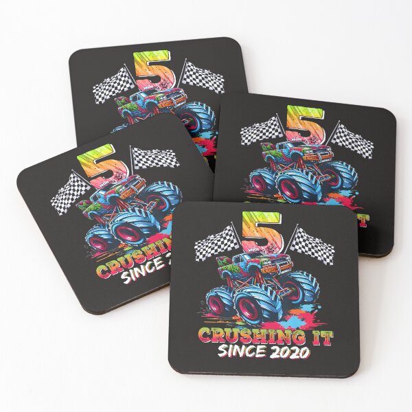 Item preview, Monster Truck 5th Birthday Crushing It Since 2020 designed and sold by ArmyAbodo.