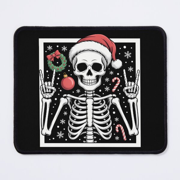 Item preview, Rocker Skeleton Santa Hat Cool Christmas Punk Rock designed and sold by JulienAureo.