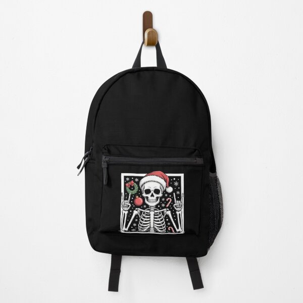 Item preview, Rocker Skeleton Santa Hat Cool Christmas Punk Rock designed and sold by JulienAureo.