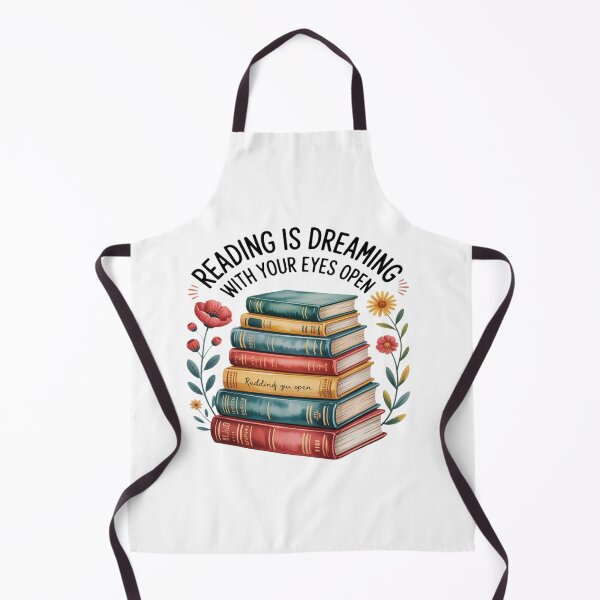 Item preview, Reading Is Dreaming With Your Eyes Open Floral Book Lover designed and sold by CraftyCuttable.