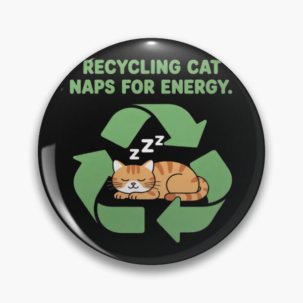 Item preview, Recycling Cat Naps for Energy Cat designed and sold by CraftyCuttable.