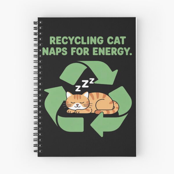 Item preview, Recycling Cat Naps for Energy Cat designed and sold by CraftyCuttable.