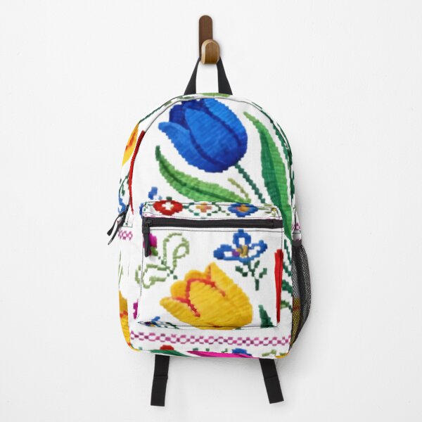 Item preview, Finely Stitched Symmetrical Floral Embroidery | Vibrant Traditional Folk Motif designed and sold by Maximilianos.
