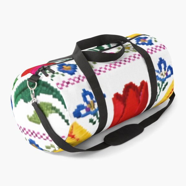 Item preview, Finely Stitched Symmetrical Floral Embroidery | Vibrant Traditional Folk Motif designed and sold by Maximilianos.