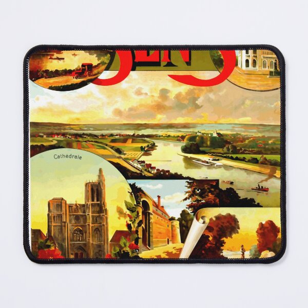 Item preview, Explore Sens France with Vintage Travel Poster | Art Deco Style by Henri Pollart | PLM Railway Promotion 1925 designed and sold by artofuniverse.