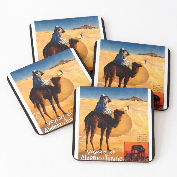 Item preview, Vintage Travel Poster | Voyages en Algerie et Tunisie 1910 | Henri Sollier Art | Exotic North Africa Adventure & History designed and sold by artofuniverse.