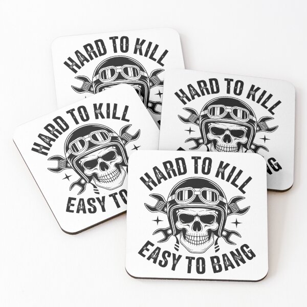 Item preview, Hard to Kill Easy to Bang Biker Humor Shirt designed and sold by WSPrintCrafter.