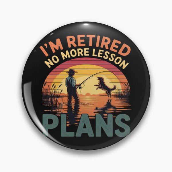 Item preview, Retired Teacher Fishing No More Lesson Plans Retirement designed and sold by CraftyCuttable.
