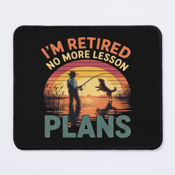 Item preview, Retired Teacher Fishing No More Lesson Plans Retirement designed and sold by CraftyCuttable.