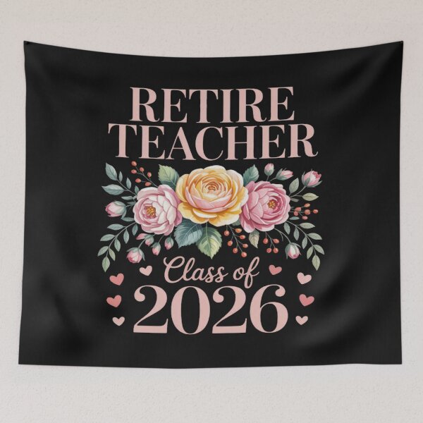 Item preview, Retired Teacher Proud Senior Class of 2026 Cute Flower Party  designed and sold by CraftyCuttable.