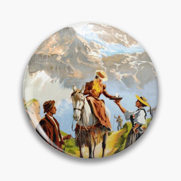 Item preview, Vintage Swiss Alps Travel Poster | Jungfrau Region Art | Early 20th Century Decor & P.L.M. Railway Memorabilia designed and sold by artofuniverse.
